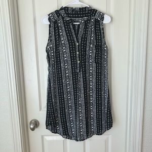 Papermoon Tribal Mini Henley Dress Medium